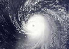 Hurricane Ike satellite image