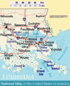 Map of Louisiana