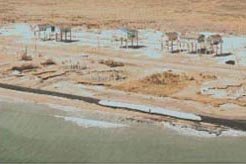 Fortified homes that survived Hurricane Ike on the Bolivar Peninsula, Texas