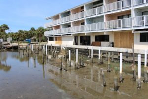 Damage as a result of flooding from Hermine in Cedar Key, FL. Photo by Complete.