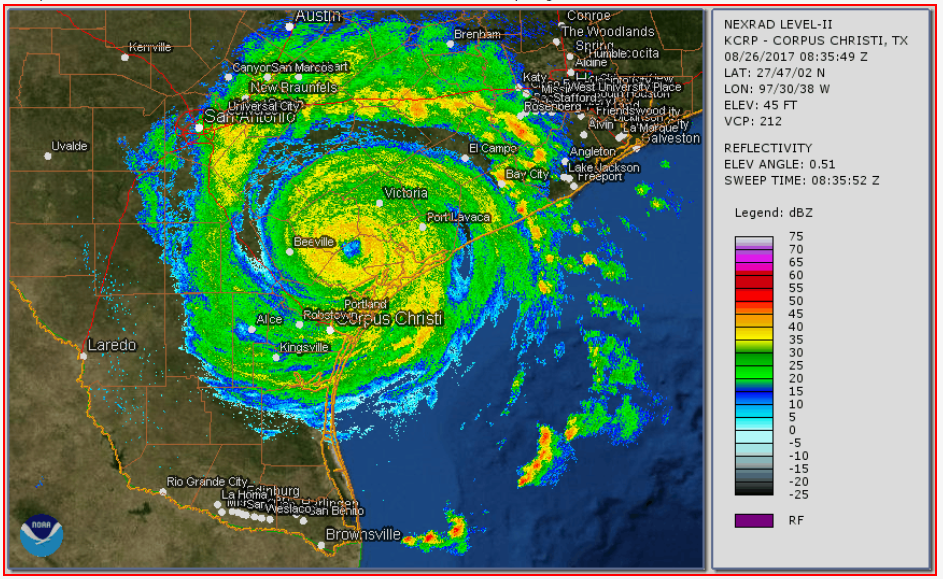 Hurricane Harvey Texas Radar