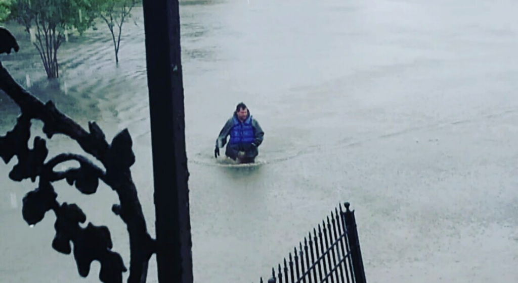 John Minor in Houston Flood