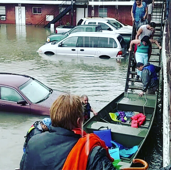 Hurricane Harvey Flooded Streets