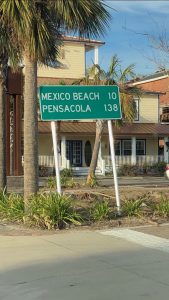 Mexico Beach Strret Sign