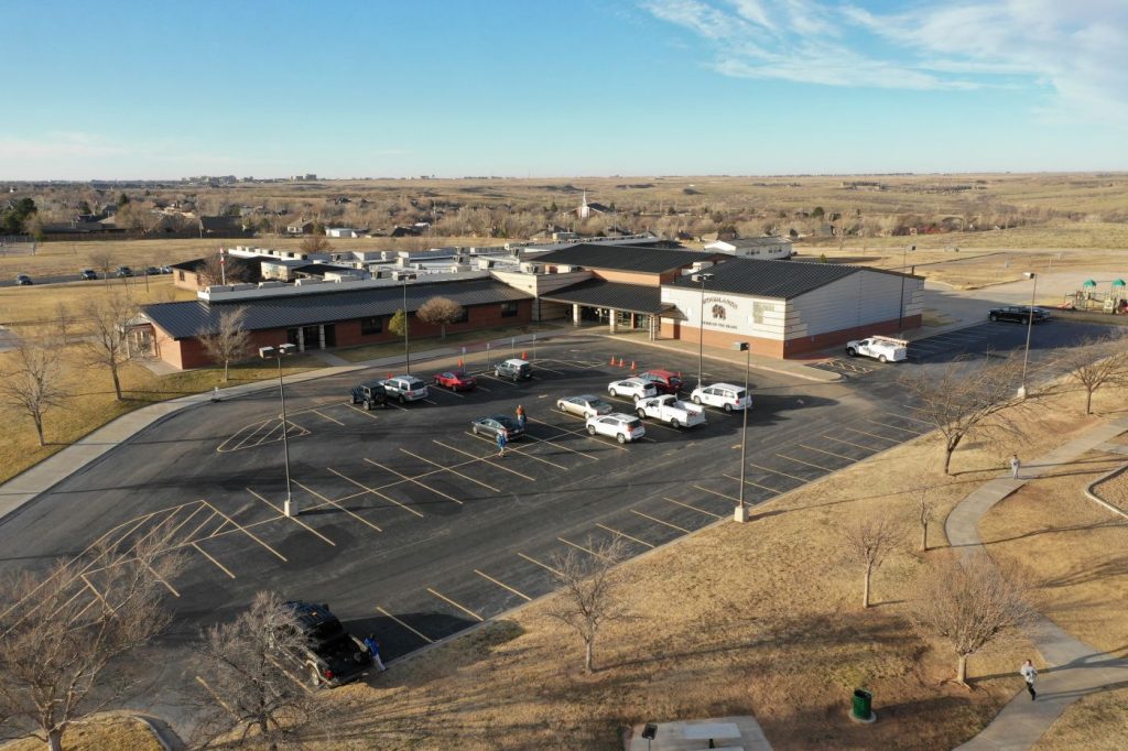Woodlands Elementary School. Amarillo, TX hail damage appraisal. John G. Minor, Appraiser for AISD.
