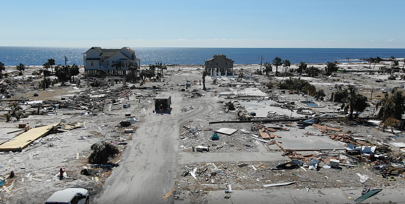 Hurricane Michael, Mexico Beach, FL - Aerial photo by Complete