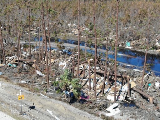 Hurricane Michael Damage Aerial