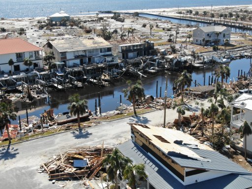 Hurricane Michael Damage Aerial