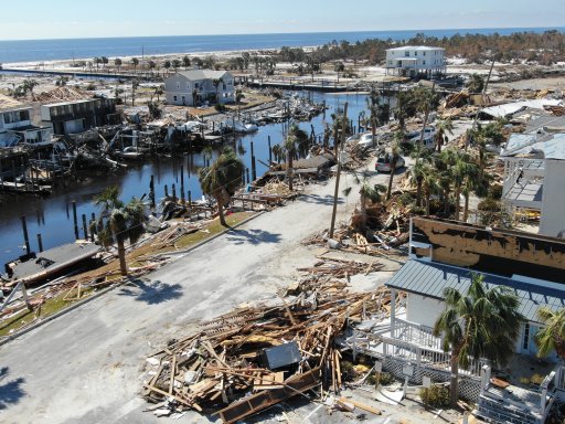 Hurricane Michael Damage Aerial