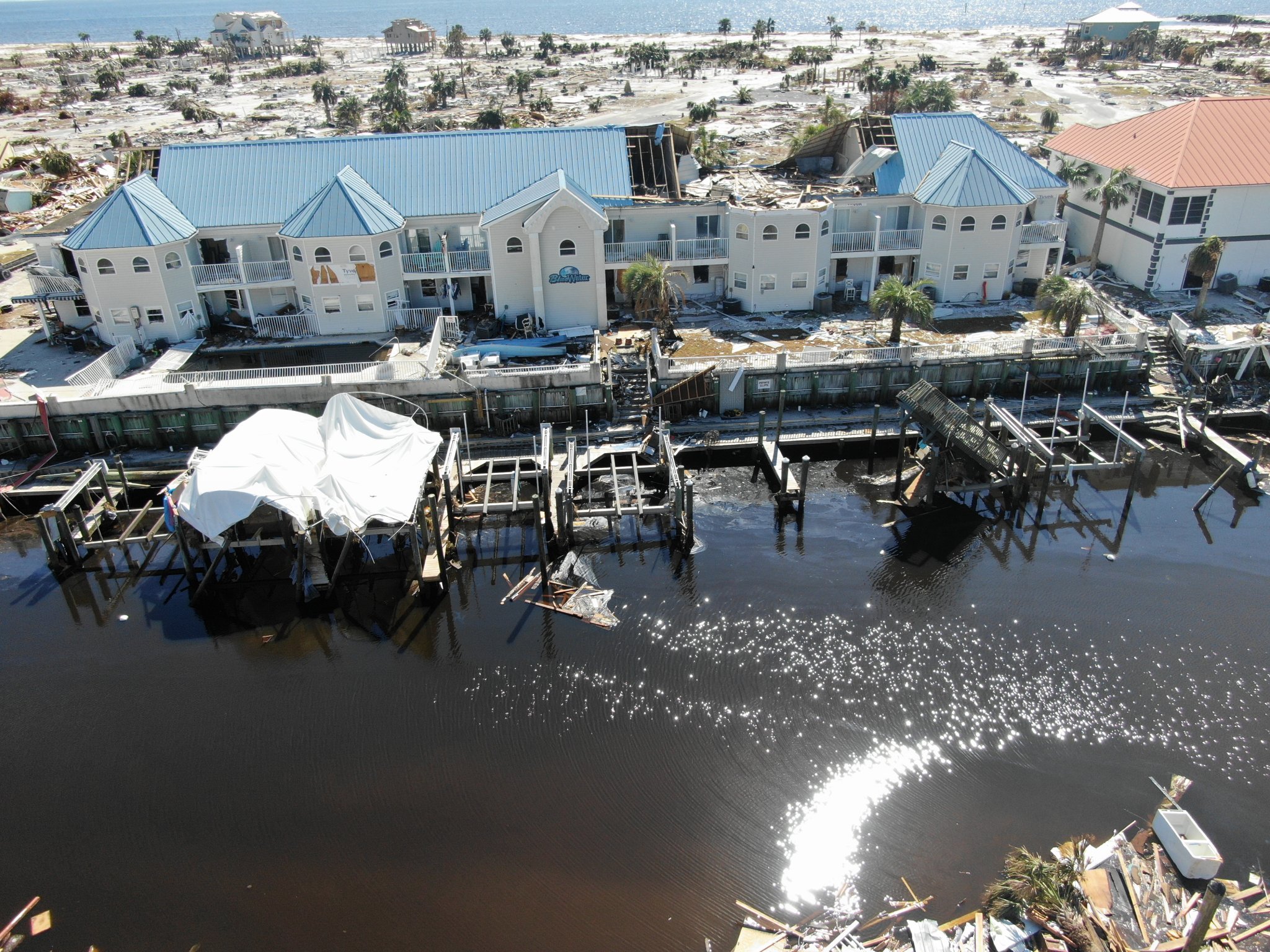 Hurricane Michael Damage Aerial