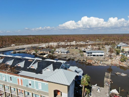 Hurricane Michael Aerial